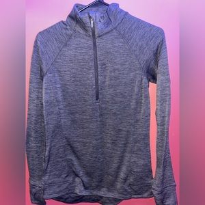 Quarter zip activewear long sleeve top